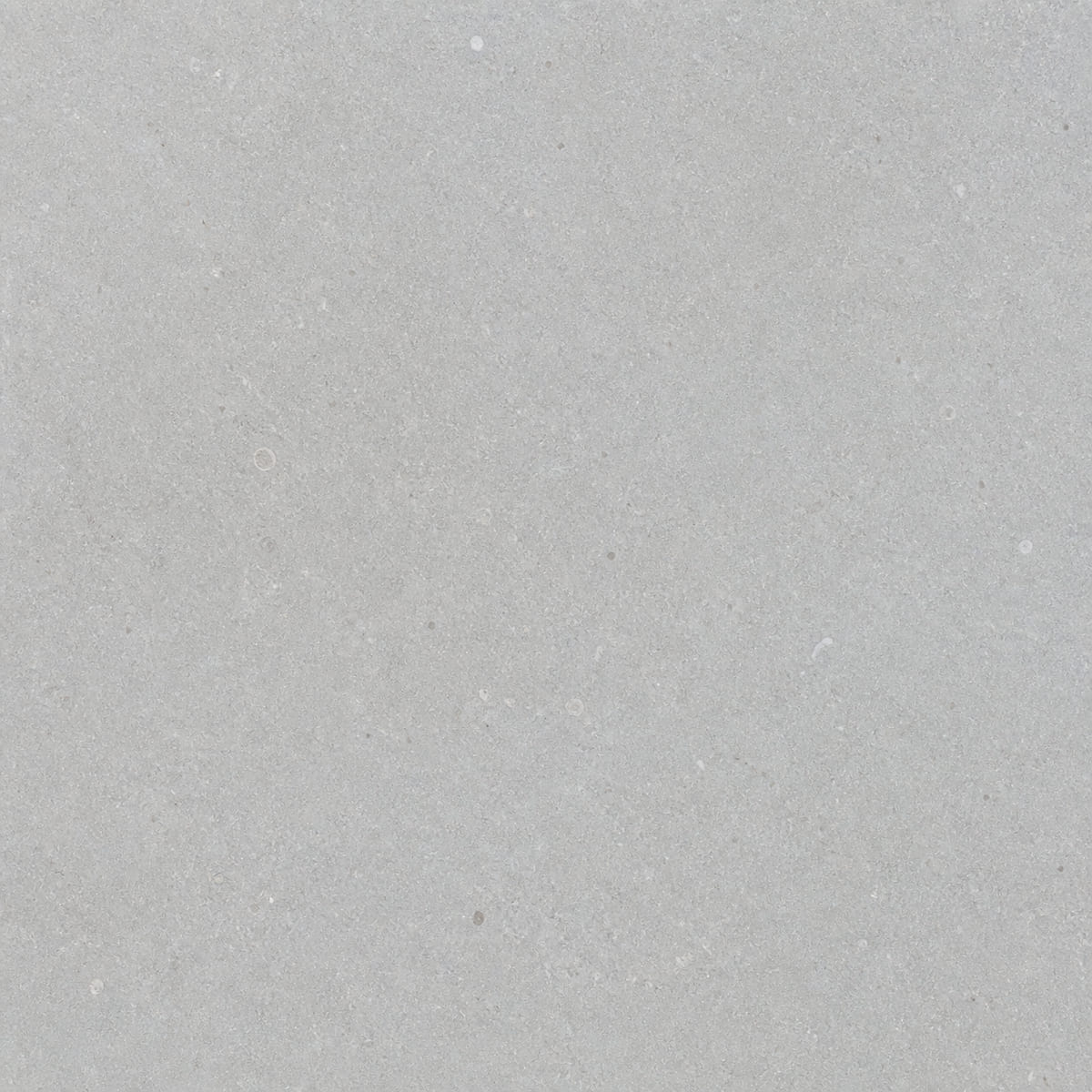 Close-up of a honed Moleanos Blue limestone surface, pale cool blue-grey with a very fine even grain